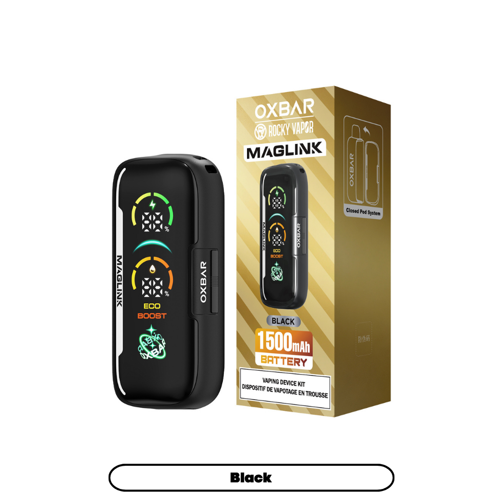 Rocky Vapor Oxbar Maglink 1500mAh Battery - Black (4pc/Carton)