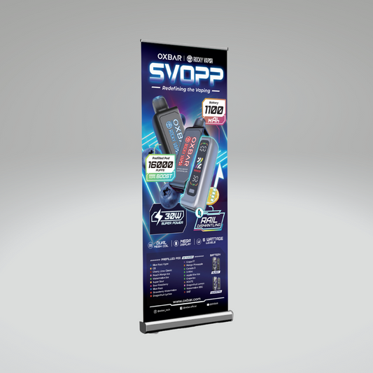 Marketing - Svopp - Retractable Pull Up Banner