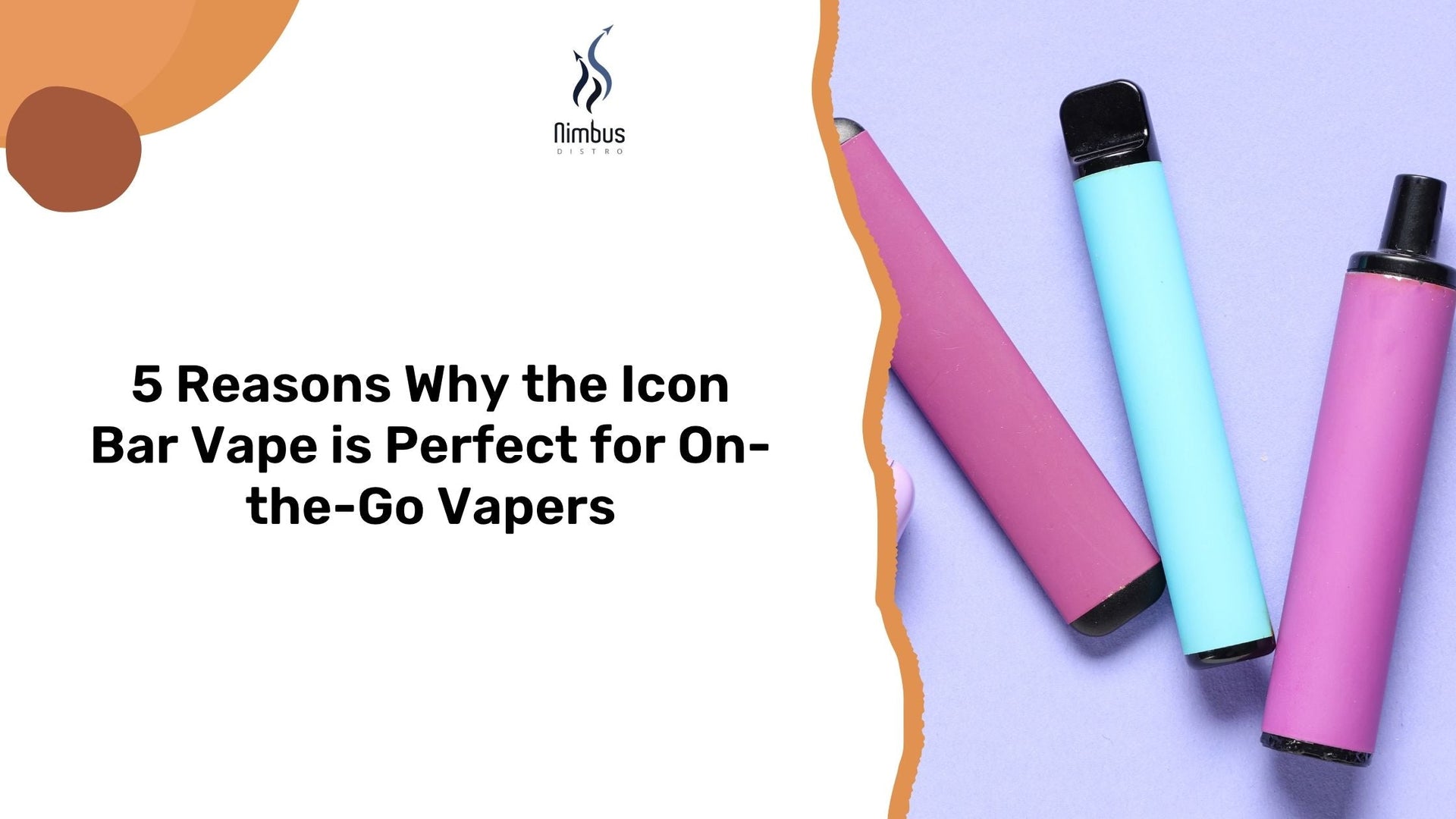 5 Reasons Why the Icon Bar Vape is Best for On-the-Go Vapers  Nimbus Distro
