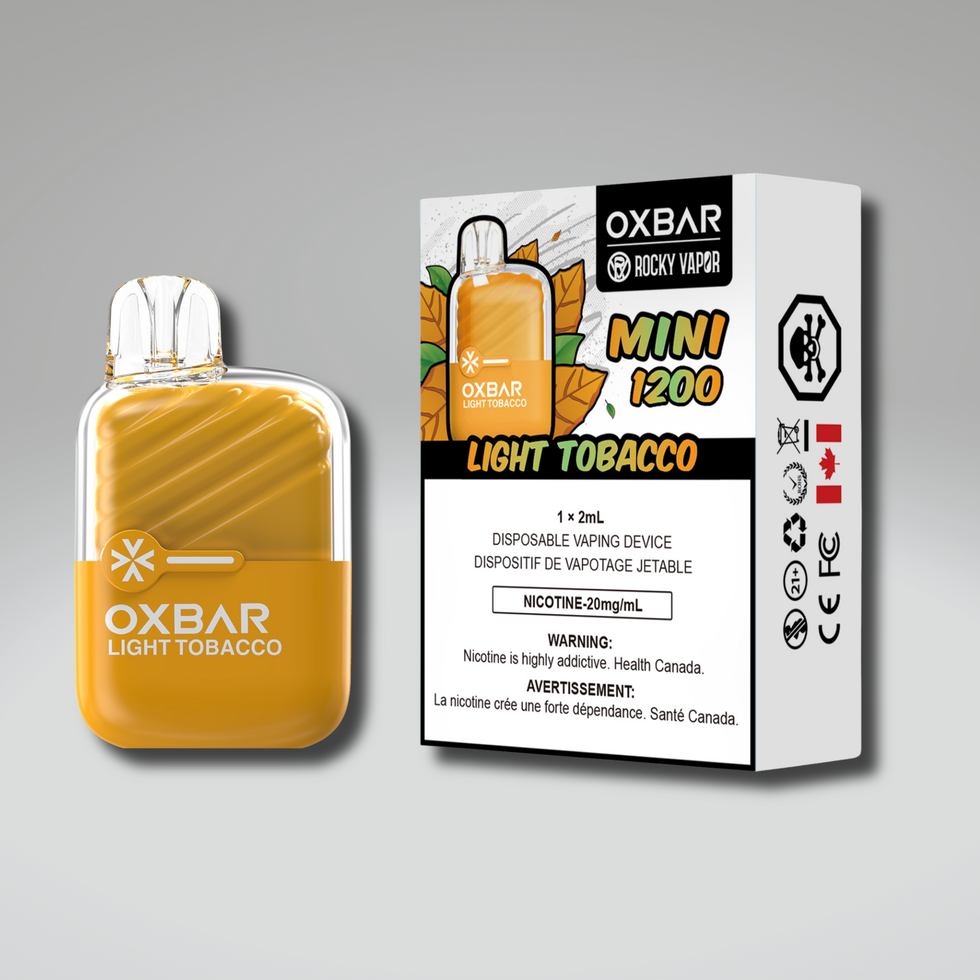 ROCKY VAPOR OXBAR MINI 1200 (5PC/CARTON)