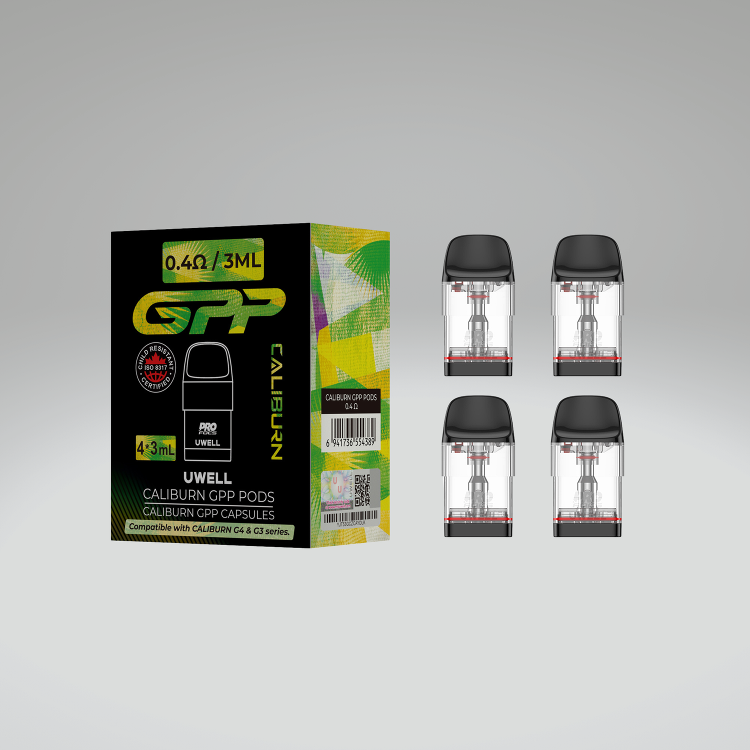 UWELL CALIBURN GPP REPLACEMENT POD (4 PACK) [CRC]