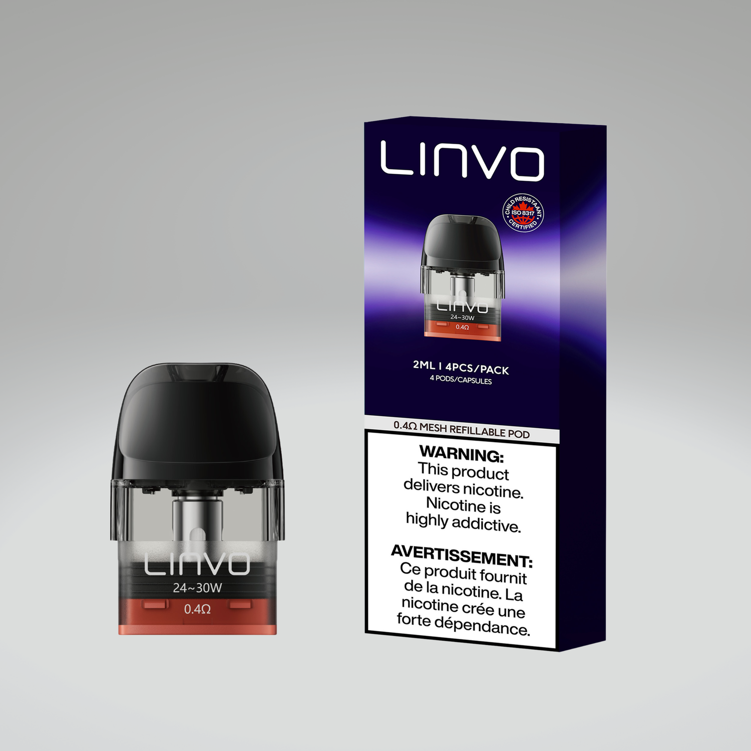 LINVO FORCE AIR REPLACEMENT POD 2ML (4 PACK) [CRC]