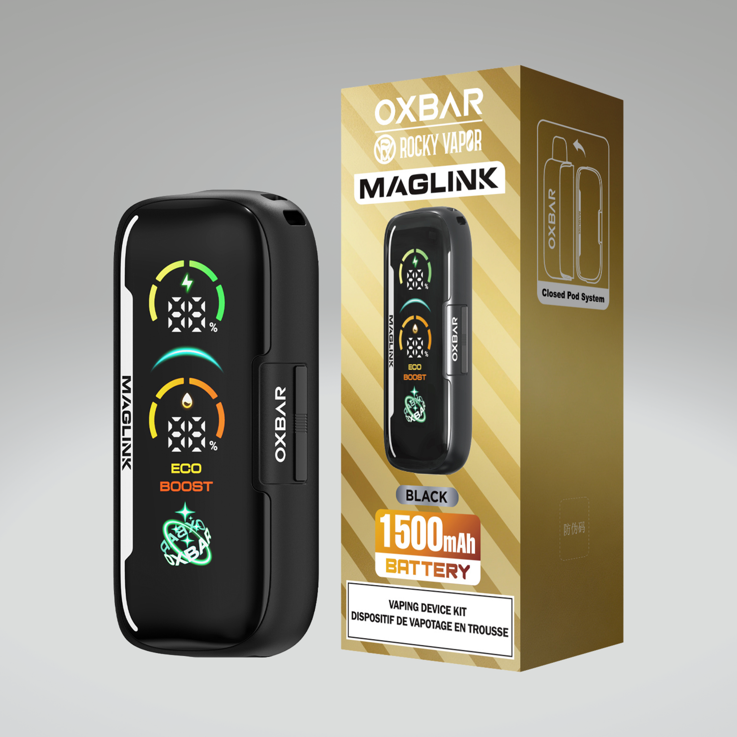 Rocky Vapor Oxbar Maglink 1500mAh Battery (4pc/Carton)