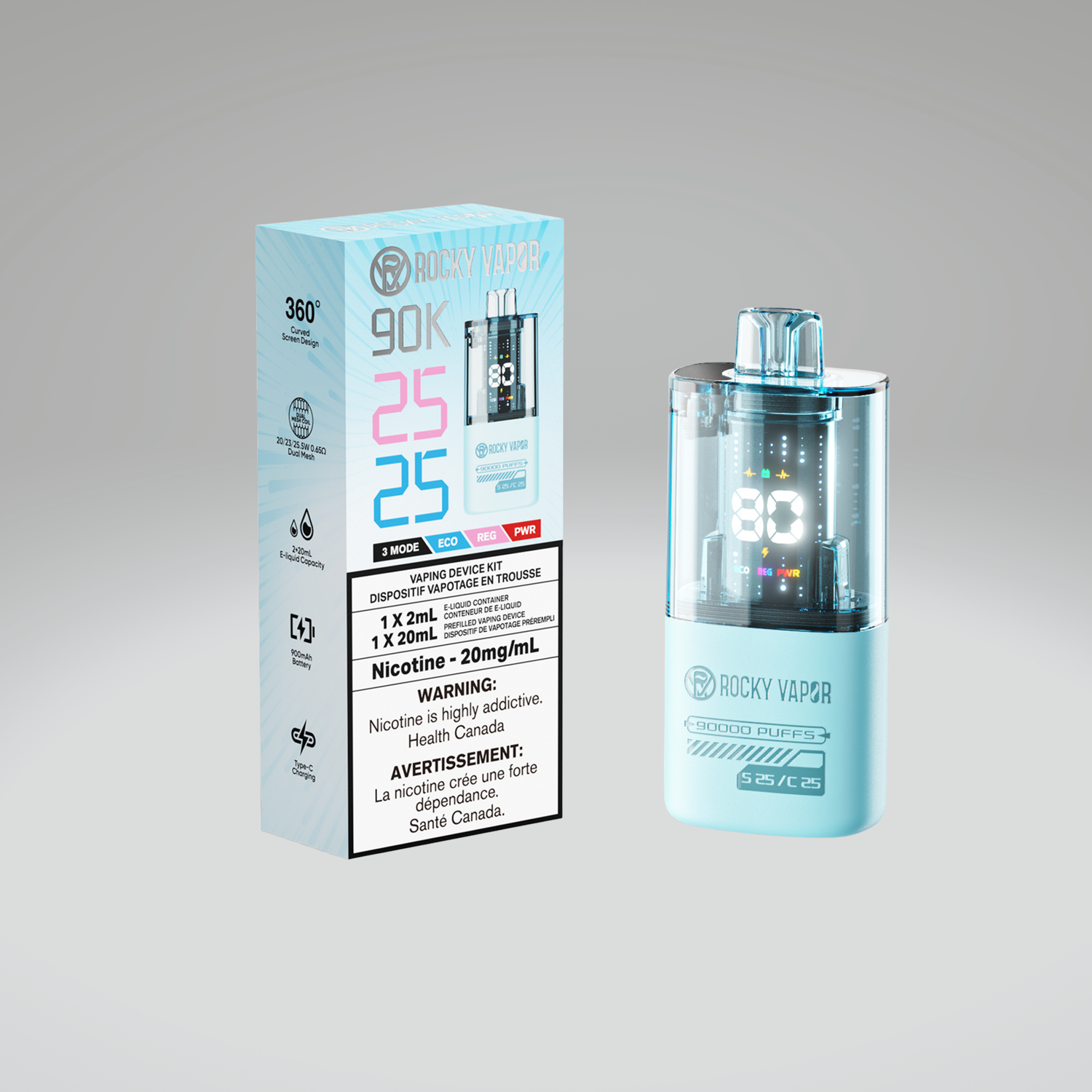 Rocky Vapor 90K (4pc/Carton) [Quebec]