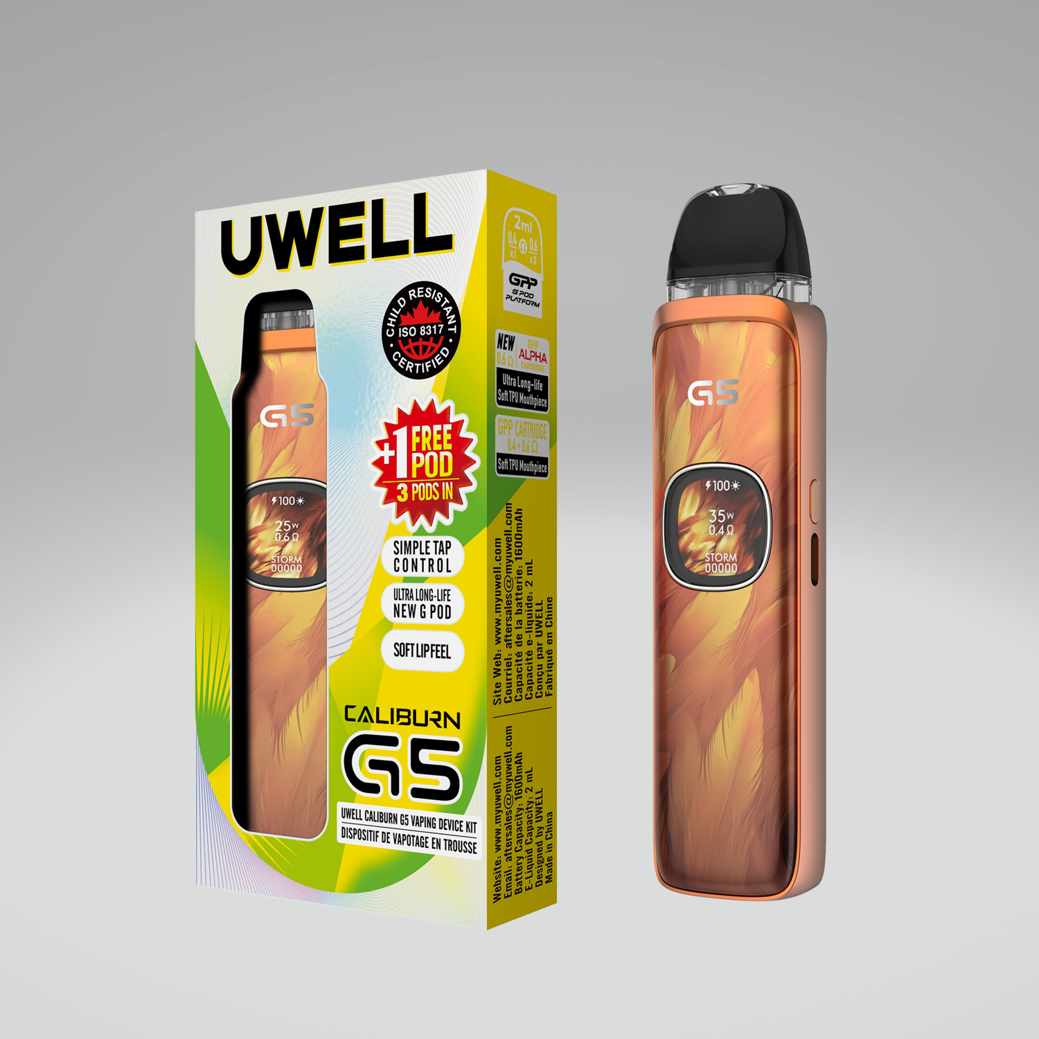 UWELL CALIBURN G5 POD KIT [CRC]