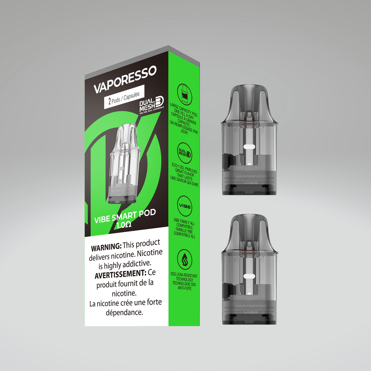 VAPORESSO VIBE REPLACEMENT POD (2 PACK) [CRC]