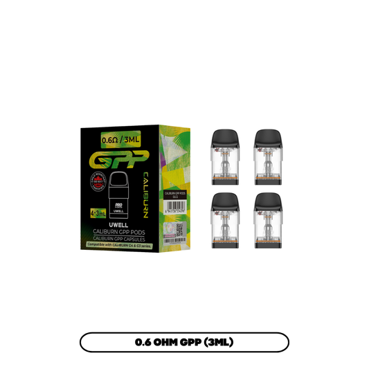UWELL CALIBURN GPP 0.6 OHM REPLACEMENT POD 3ML (4 PACK) [CRC]