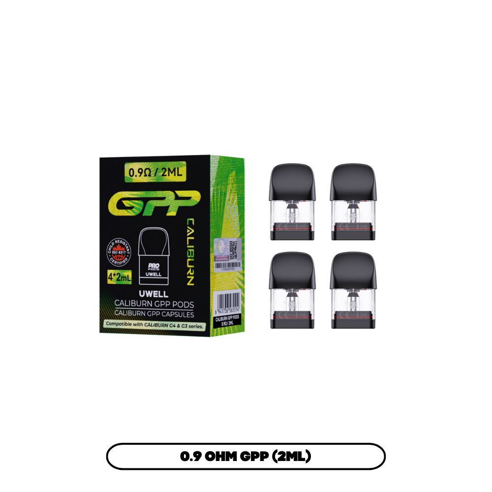 UWELL CALIBURN GPP 0.9 OHM REPLACEMENT POD 2ML (4 PACK) [CRC]