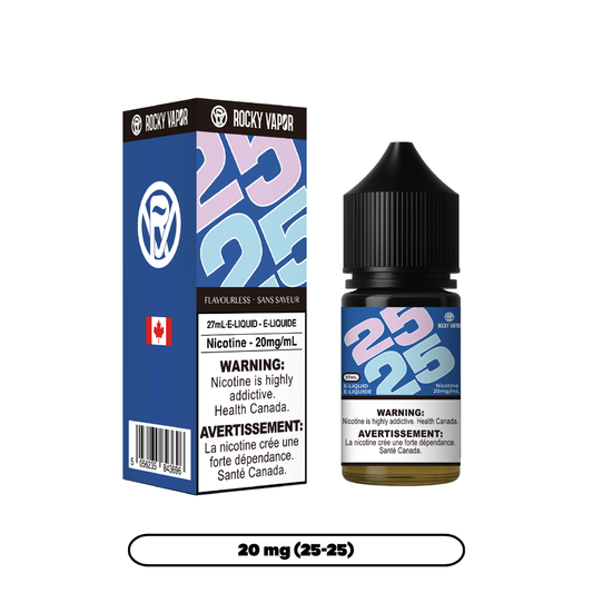 Rocky Vapor E-Liquid - Flavorless 25-25 (20mg) [Quebec]