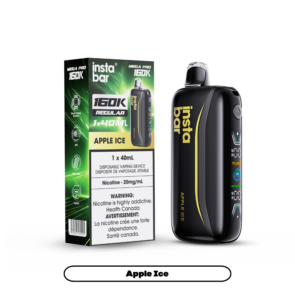 Insta Bar Mega Pro 160K - Apple Ice (4pc/Carton) [Ontario]