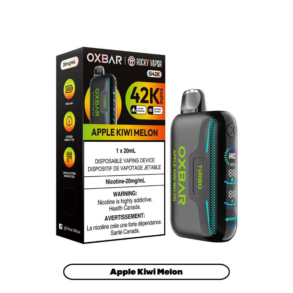 Rocky Vapor Oxbar G42K - Apple Kiwi Melon (4pc/Carton) [Federal]