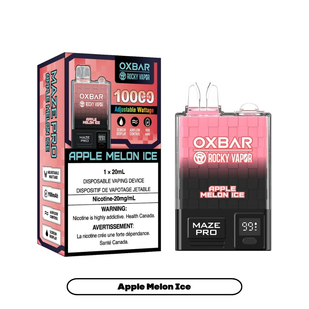 Rocky Vapor Oxbar Maze Pro - Apple Melon Ice (5pc/Carton) [Federal]