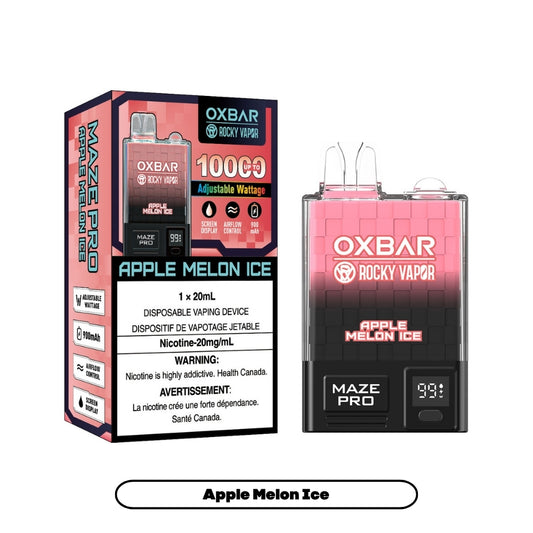 Rocky Vapor Oxbar Maze Pro - Apple Melon Ice (5pc/Carton) [Federal]