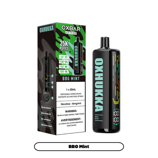 Oxbar Oxhukka- BBG Mint (4pc/Carton) [Federal]