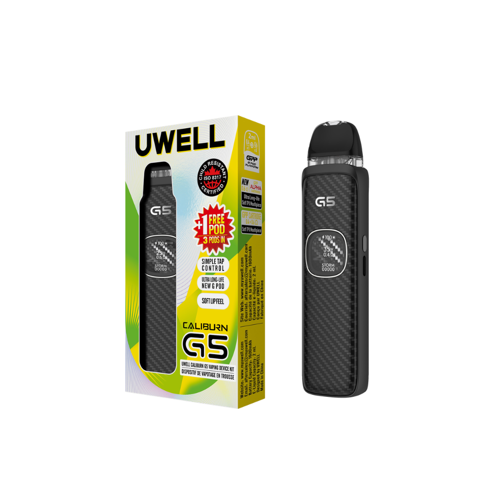 UWELL CALIBURN G5 POD KIT [CRC] - BLACK CARBON
