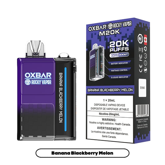 Rocky Vapor Oxbar M20K - Banana Blackberry Melon (5pc/Carton) [Federal]