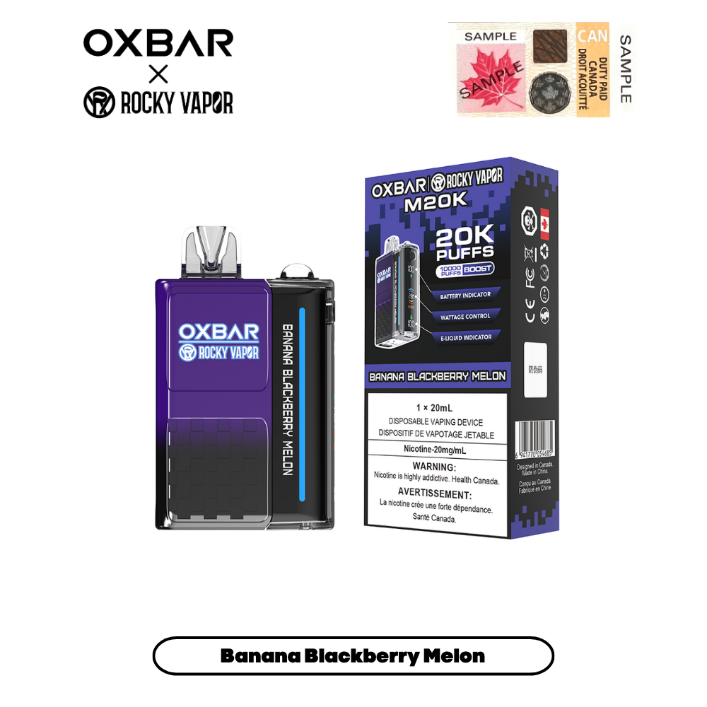 Rocky Vapor Oxbar M20K - Banana Blackberry Melon