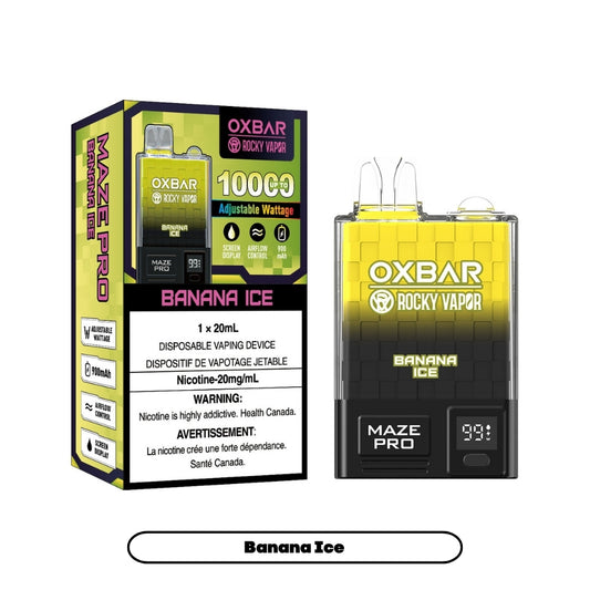 Rocky Vapor Oxbar Maze Pro - Banana Ice (5pc/Carton) [Federal]