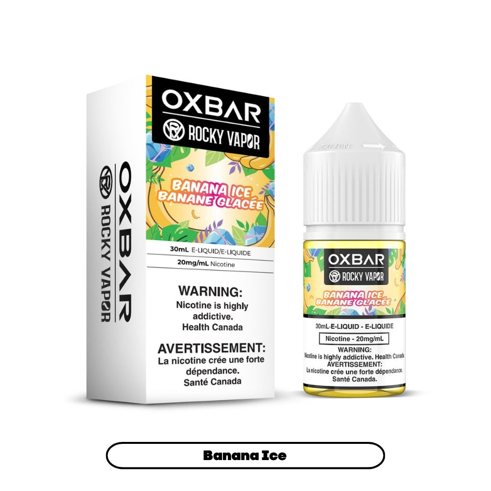Rocky Vapor Oxbar E-liquids - Banana Ice [Manitoba]