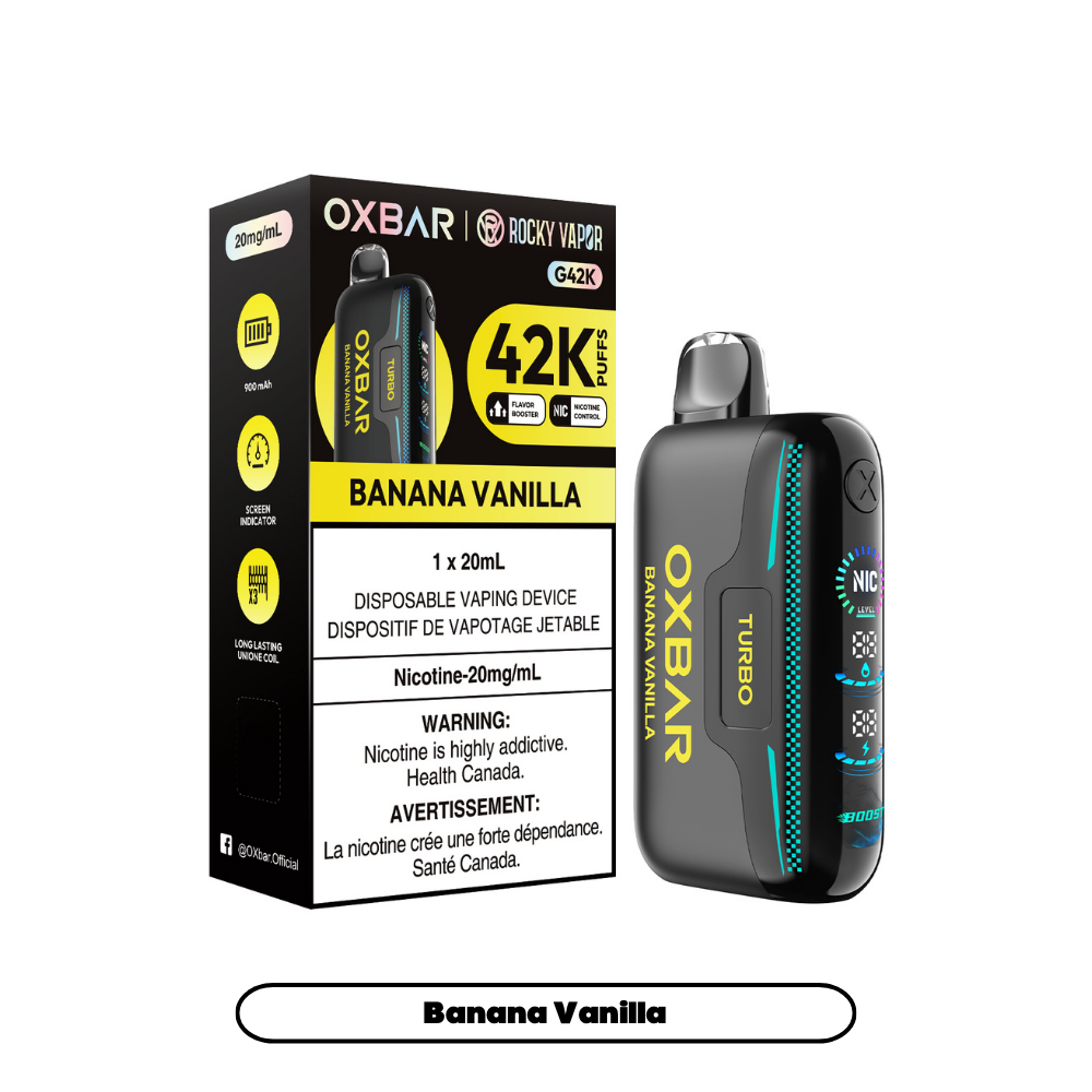 Rocky Vapor Oxbar G42K - Banana Vanilla (4pc/Carton) [Federal]