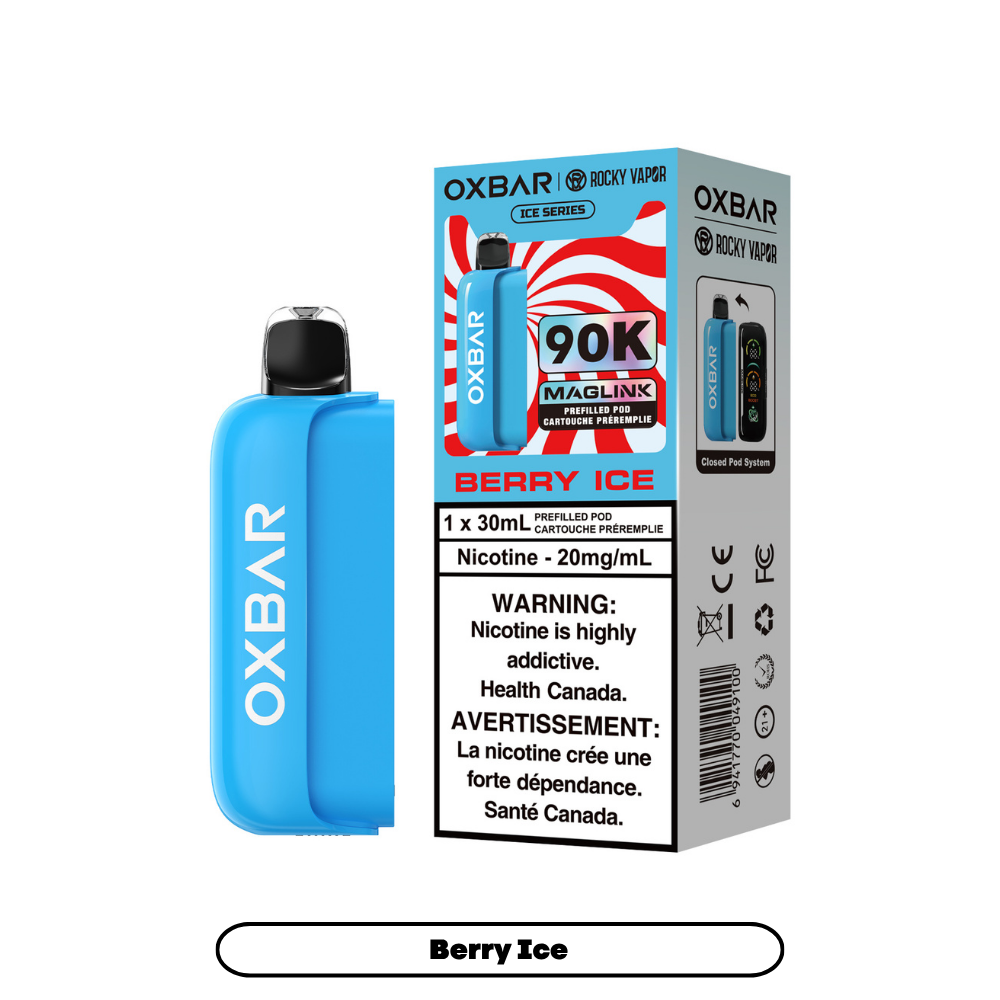 Rocky Vapor Oxbar Maglink - Ice Series - Berry Ice (4pc/Carton) [Manitoba] {Prefilled Pods}