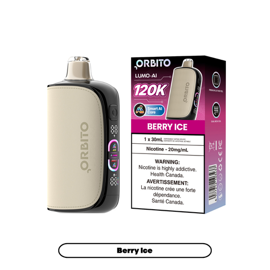 Orbito Lumo AI 120K (20mg) - Berry lce (4pc/Carton) [Federal]