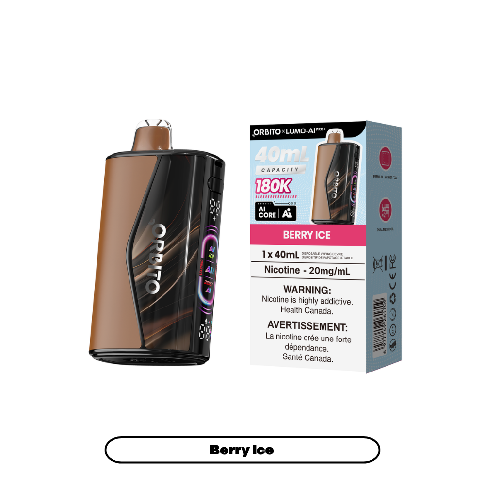 Orbito Lumo AI Pro+ 180K (20mg) - Berry lce (4pc/Carton) [Alberta]