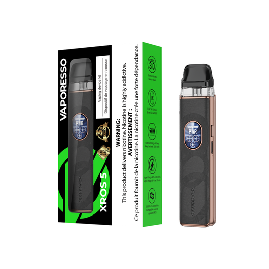 VAPORESSO XROS 5 POD KIT [CRC] - BLACK LEATHER