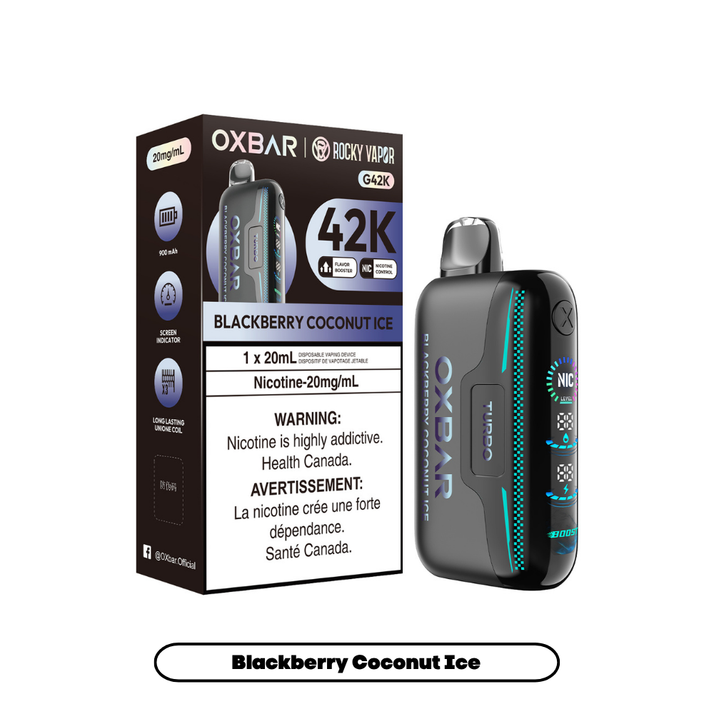 Rocky Vapor Oxbar G42K - Blackberry Coconut Ice (4pc/Carton) [Alberta]