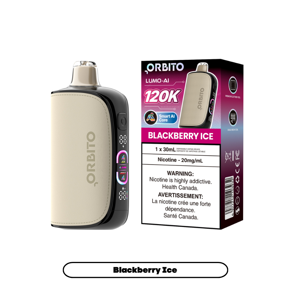 Orbito Lumo AI 120K (20mg) - Blackberry Ice (4pc/Carton) [Alberta]