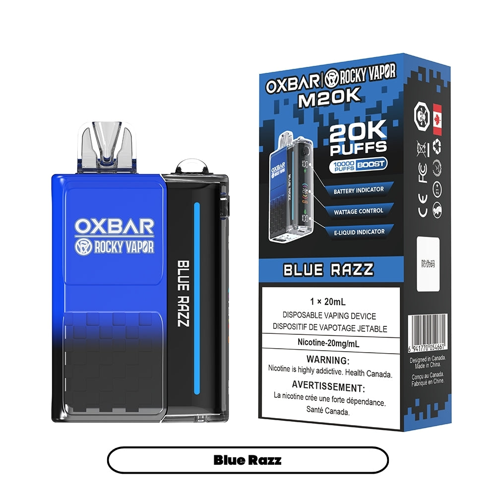 Rocky Vapor Oxbar M20K - Blue Razz (5pc/Carton) [Federal]