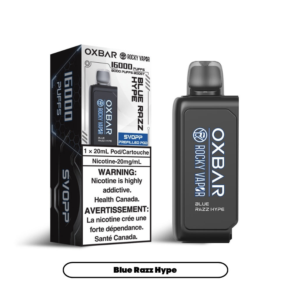 Svopp Rocky Vapor Oxbar [Prefilled Pods] - Blue Razz Hype (6pc/Carton) [Federal]