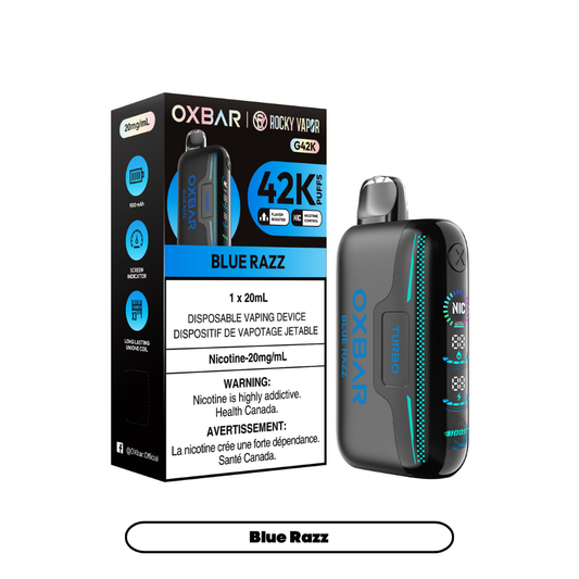 Rocky Vapor Oxbar G42K - Blue Razz (4pc/Carton) [Federal]