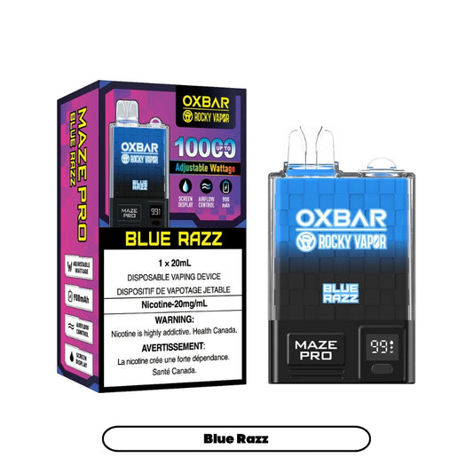 Rocky Vapor Oxbar Maze Pro - Blue Razz (5pc/Carton) [Federal]