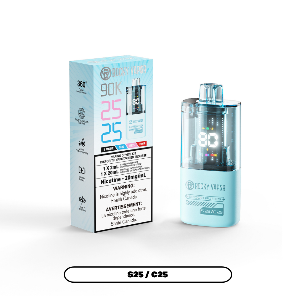 Rocky Vapor 90K - Blue - S25 / C25 (4pc/Carton) [QC]