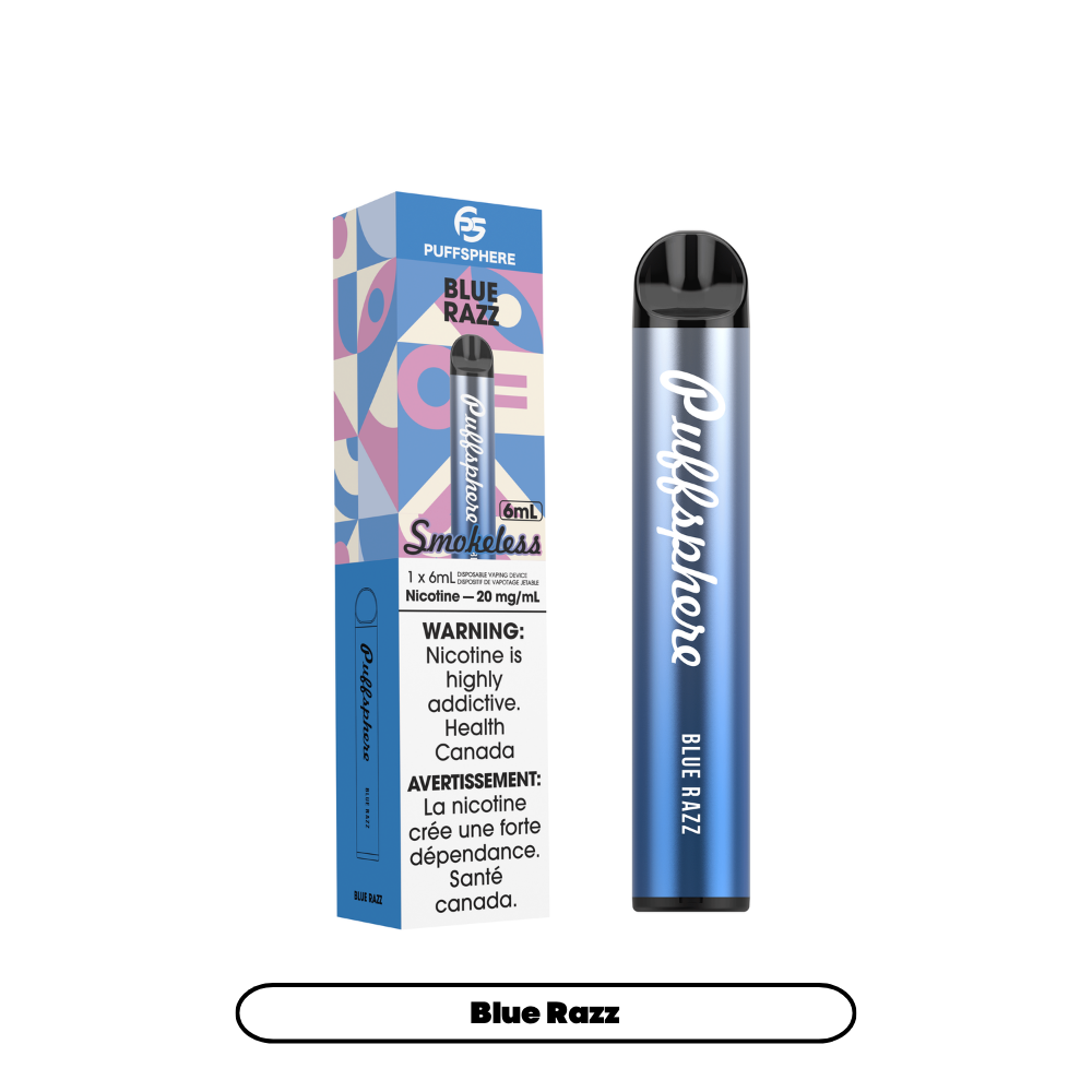 Puffsphere Smokeless - Blue Razz (6pc/Carton) [Alberta]