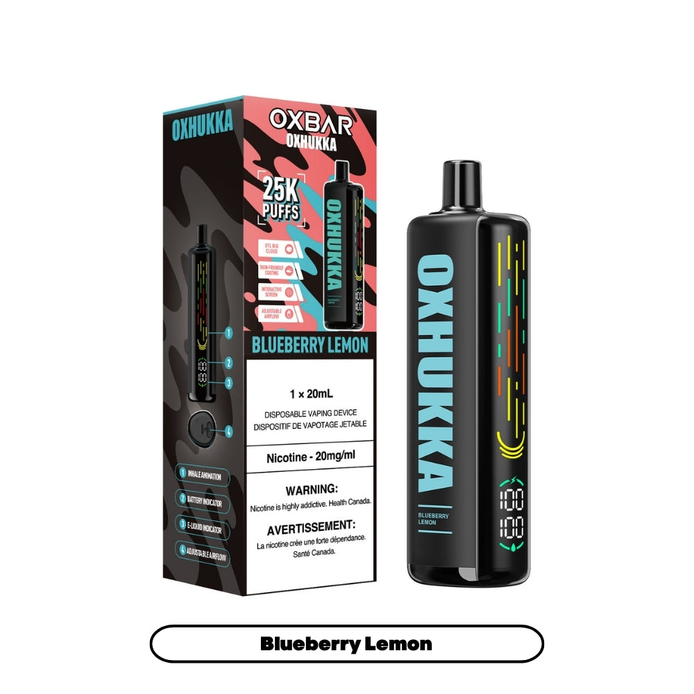 Oxbar Oxhukka- Blueberry Lemon (4pc/Carton) [Federal] – Nimbus Distro