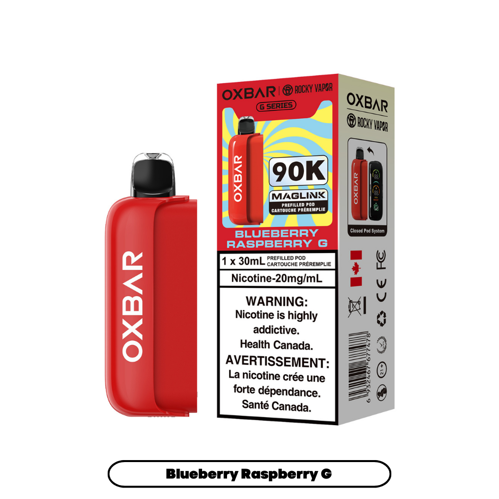 Rocky Raspberry Rocky Vapor Oxbar Maglink - G Series - Blueberry Raspberry G (4pc/Cart ...