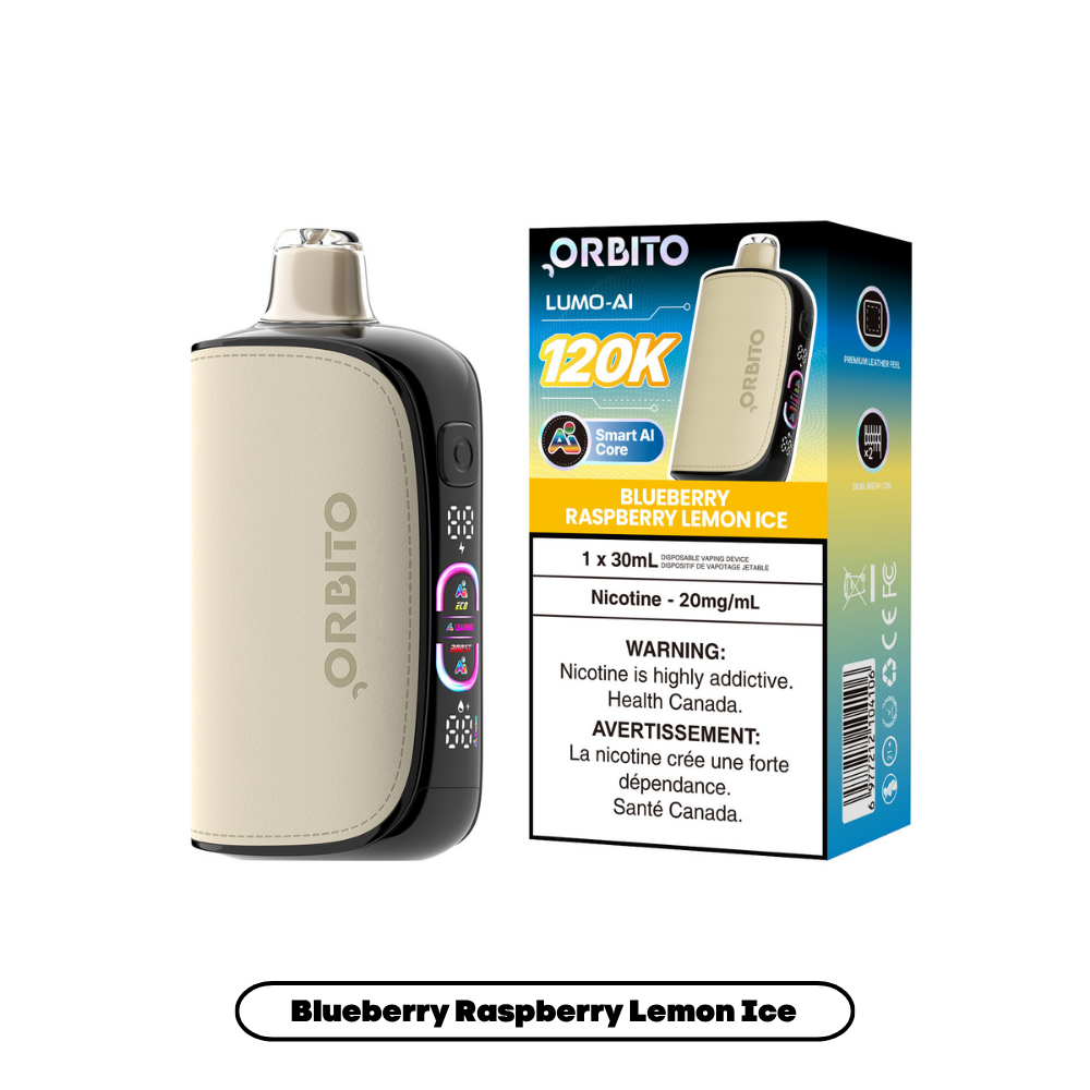 Orbito Lumo AI 120K (20mg) - Blueberry Raspberry Lemon Ice (4pc/Carton) [Alberta]