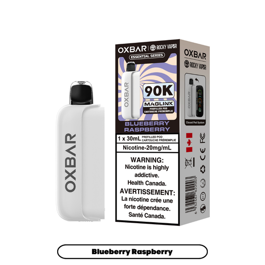 Rocky Vapor Oxbar Maglink - Essential Series - Blueberry Raspberry (4pc/Carton) [Alberta] {Prefilled Pods}