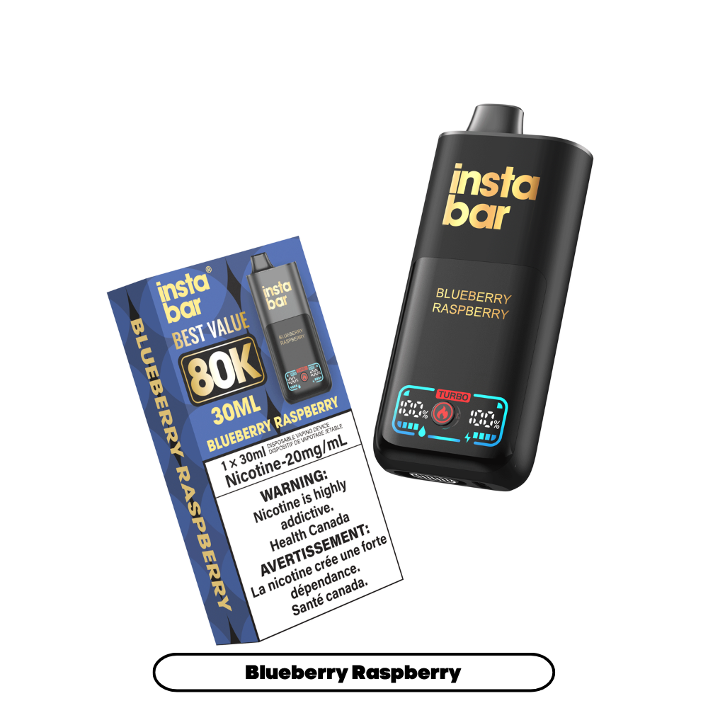 Insta Bar 80K - Blueberry Raspberry (4pc/Carton) [Ontario]