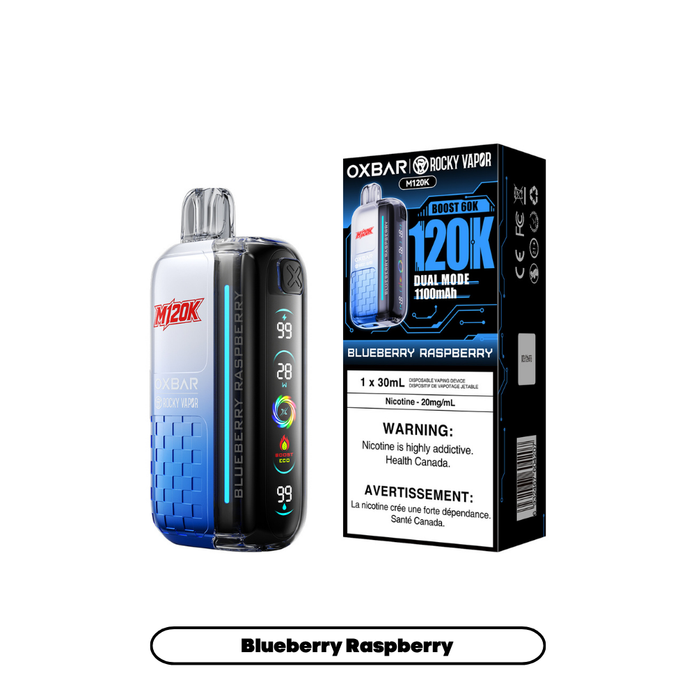 Rocky Vapor Oxbar M120K - Blueberry Raspberry (4pc/Carton) [Alberta]