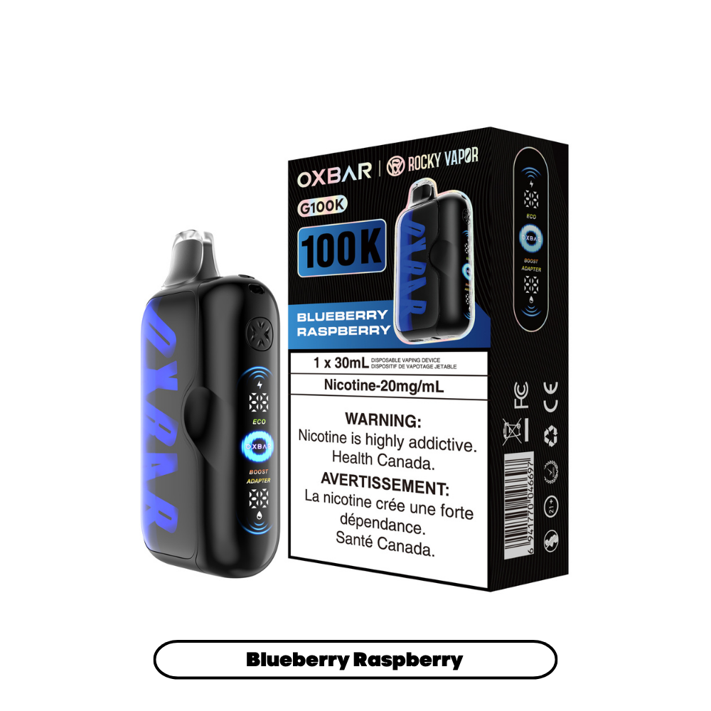 Rocky Vapor Oxbar G100K - Blue Raspberry (4pc/Carton) [Alberta]