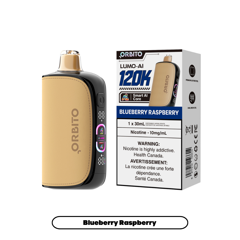 Orbito Lumo AI 120K (10mg) - Blueberry Raspberry (4pc/Carton) [Alberta]