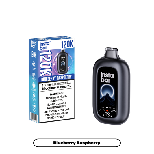 Insta Bar 120K - Blueberry Raspberry (4pc/Carton) [Manitoba]