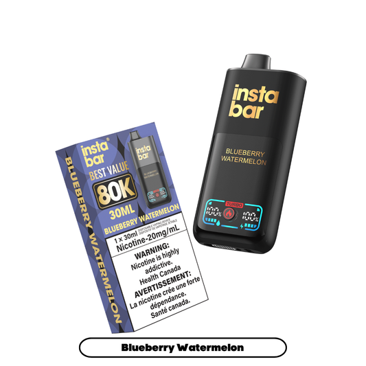 Insta Bar 80K - Blueberry Watermelon (4pc/Carton) [Ontario]