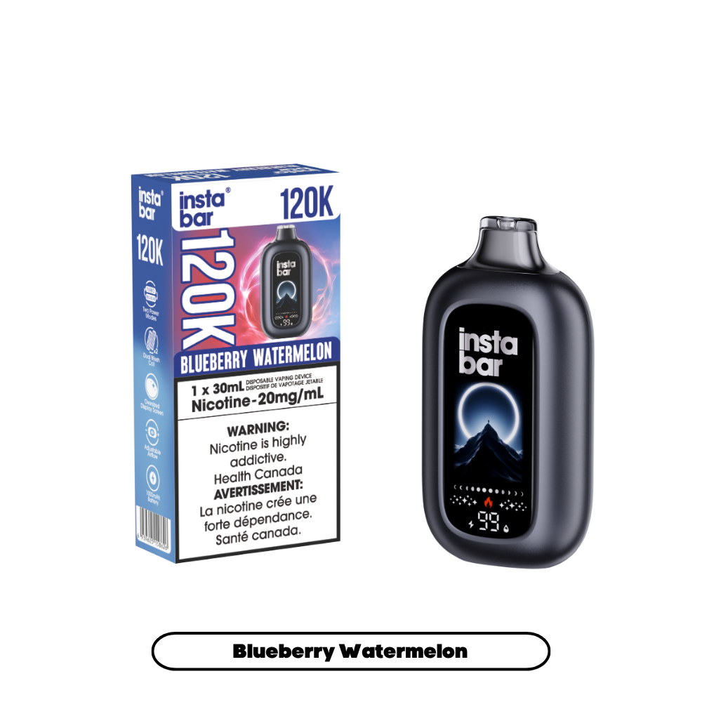 Insta Bar 120K - Blueberry Watermelon (4pc/Carton) [Alberta]