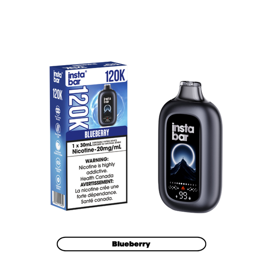 Insta Bar 120K - Blueberry (4pc/Carton) [Manitoba]