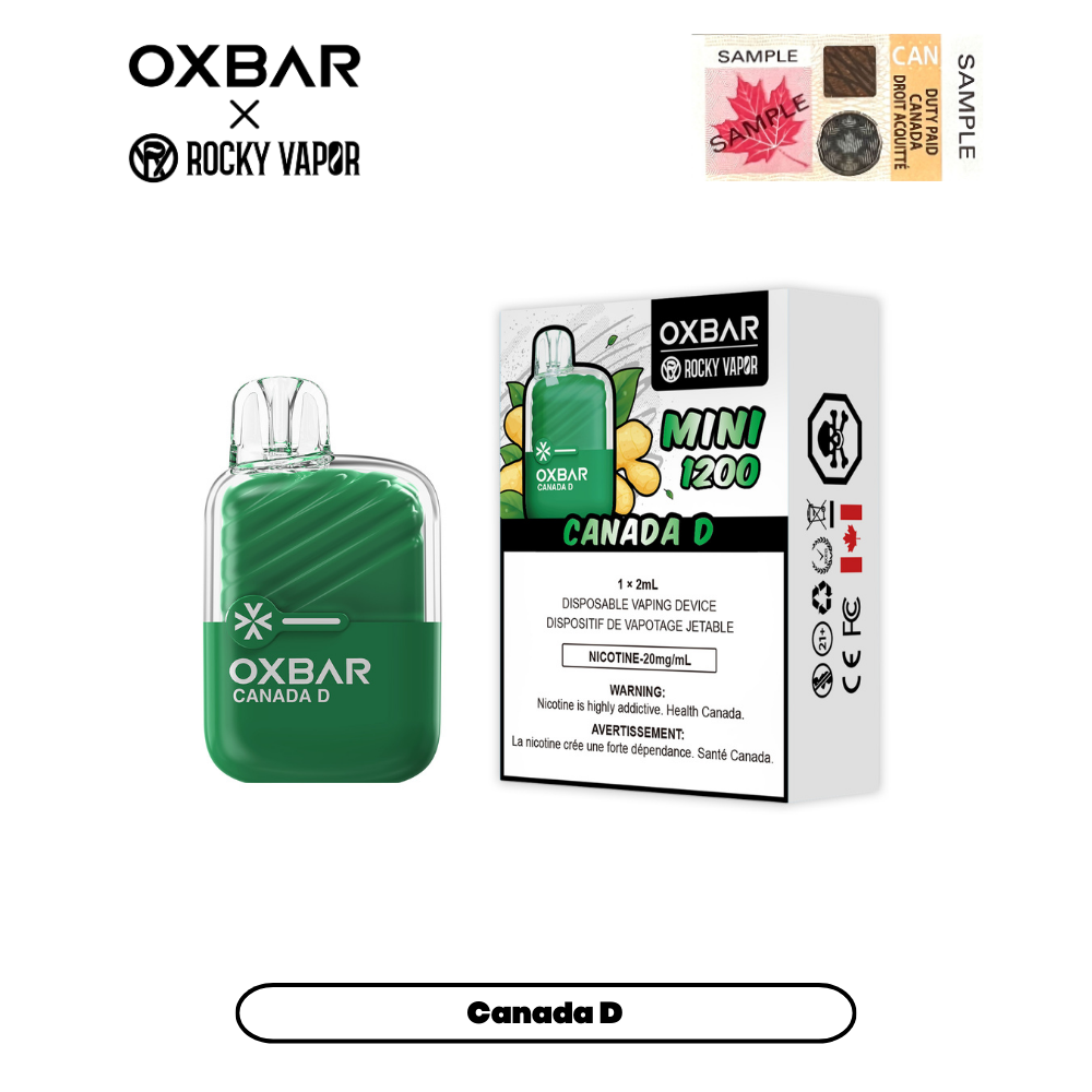 Rocky Vapor Oxbar Mini 1200 - Canada D