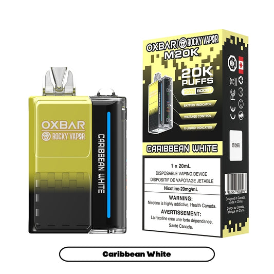 Rocky Vapor Oxbar M20K - Caribbean White (5pc/Carton) [Federal]